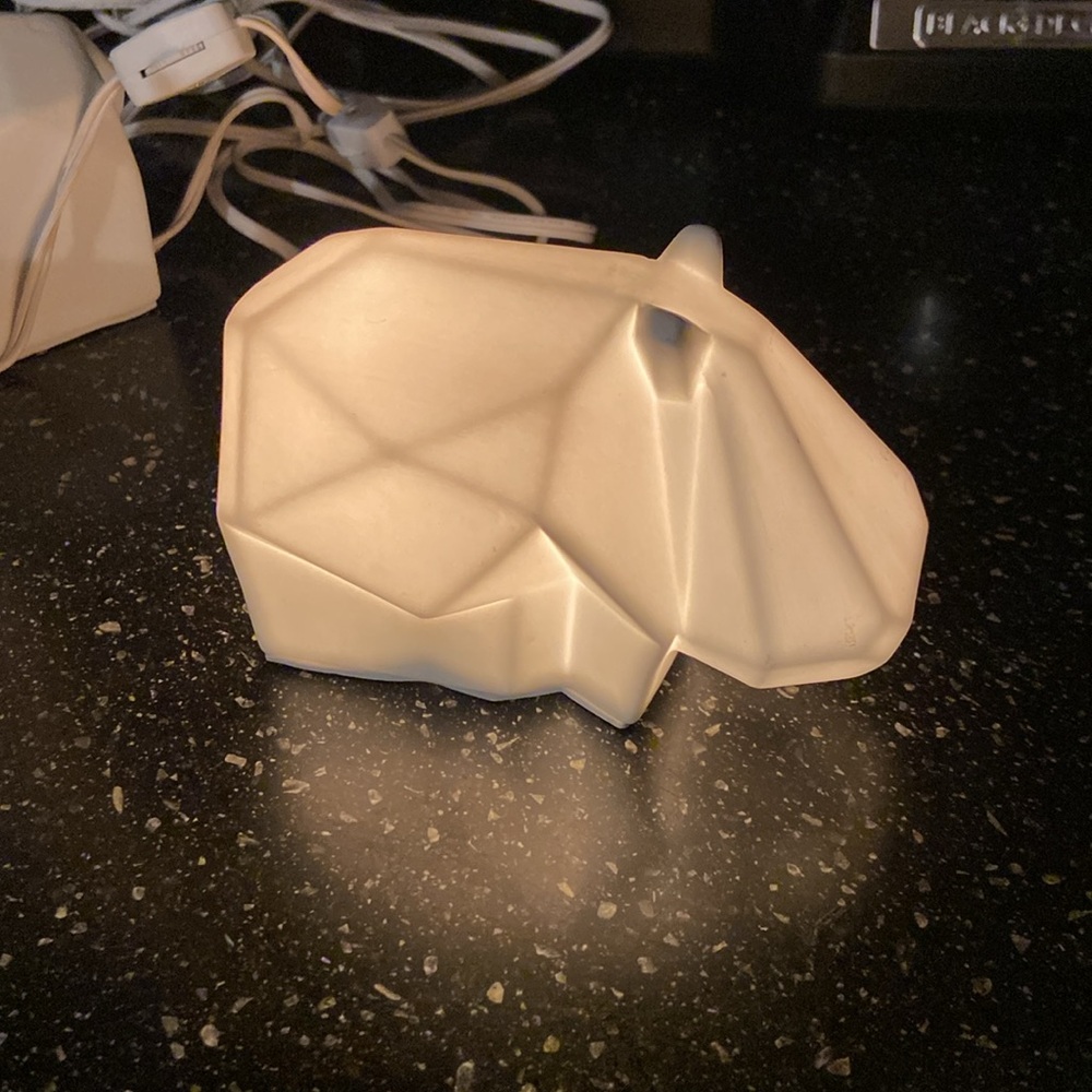 Restoration Hardware origami  hippo nightlight